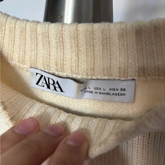 Zara striped sweater size L - Picture 2 of 2